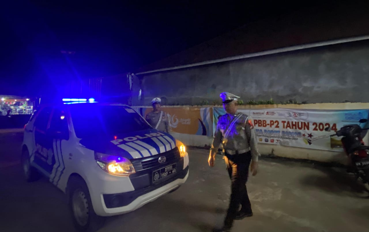 Satuan Samapta Patroli di Pasar Wilayah Hukum Polres Lamandau