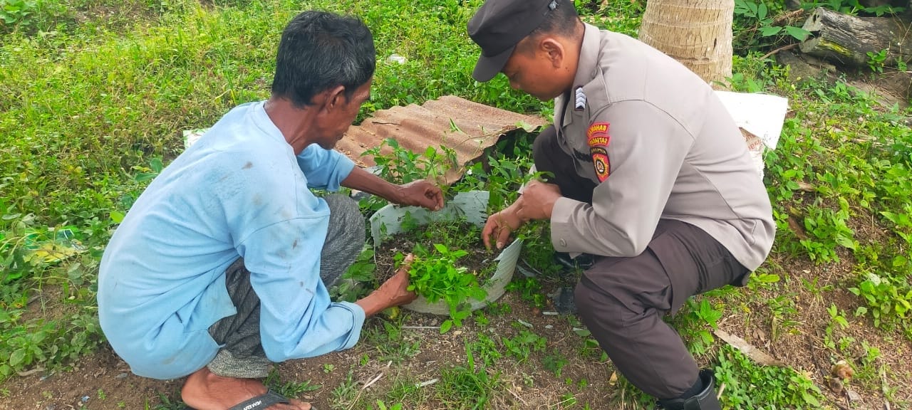 Dukung Ketahanan Pangan, Bhabinkamtibmas Polsek Bulik Silaturahmi ke masyarakat terkait Program Asta Cita Presiden RI
